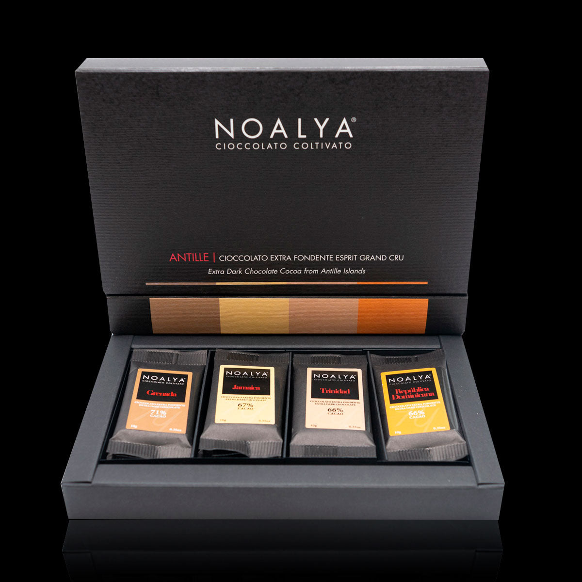 Noalya 黑巧克力片裝禮盒(12 入)|安地列斯群島風味精選