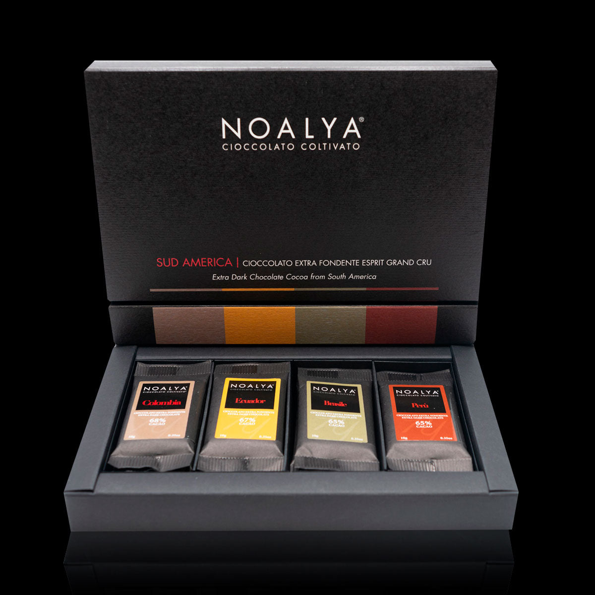 Noalya 黑巧克力片裝禮盒 (12 入)|南美洲風味精選