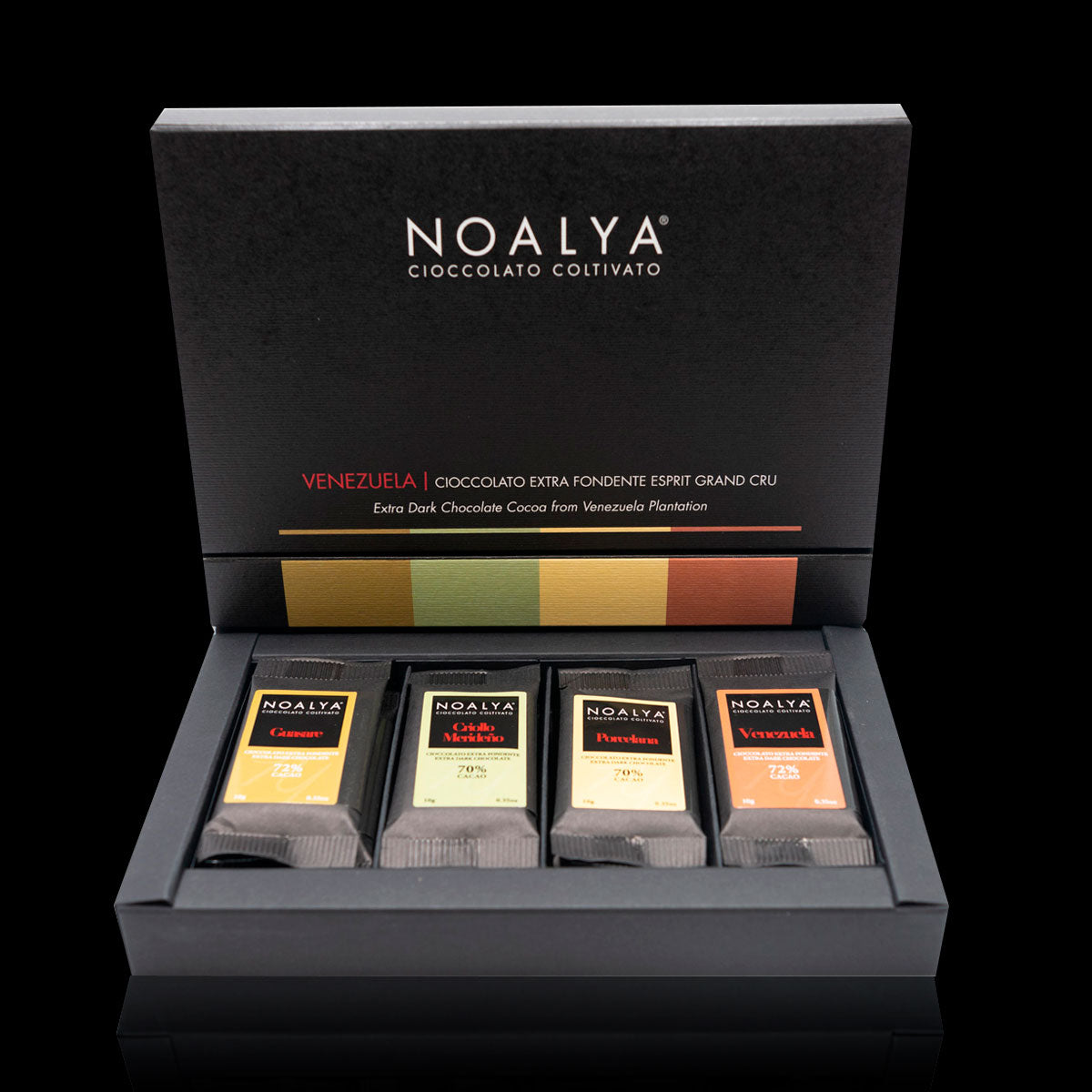 Noalya 黑巧克力片裝禮盒(12入)|委內瑞拉莊園風味精選