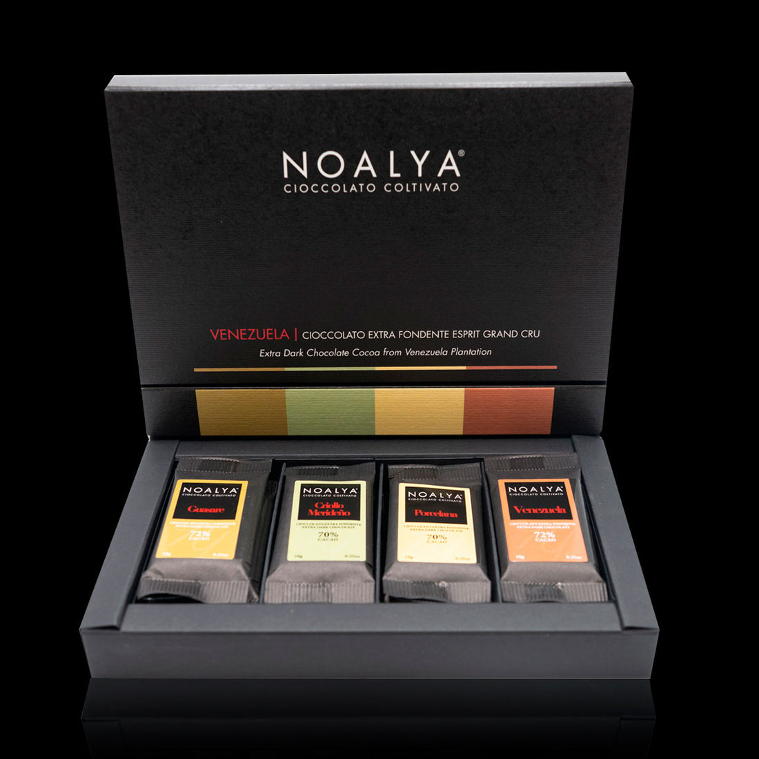 Noalya 黑巧克力片裝禮盒（12入）｜委內瑞拉莊園風味精選