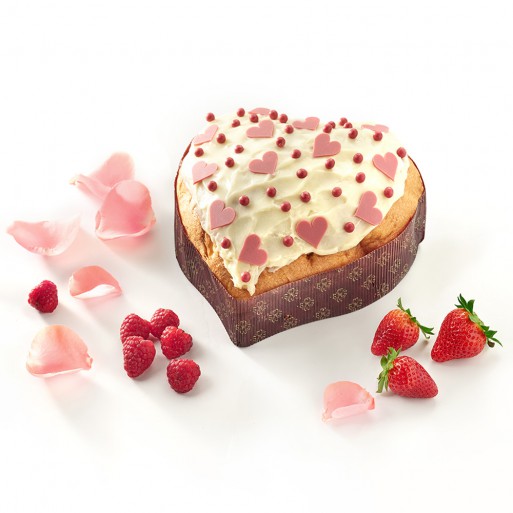 愛的聖誕 Cuore al Lampone, Fragole e Petali di Rosa (0.5Kg)