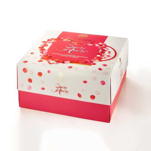 愛的聖誕 Cuore al Lampone, Fragole e Petali di Rosa (0.5Kg)